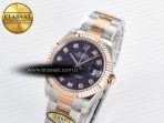 DateJust 31 278271 ARF 1:1 Best Edition 904L Steel Purple Diamonds Dial on SS/RG Oyster Bracelet ETA 2688 - Görsel 2