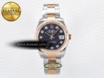 DateJust 31 278271 ARF 1:1 Best Edition 904L Steel Purple Diamonds Dial on SS/RG Oyster Bracelet ETA 2688 - Görsel 3