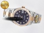DateJust 31 278271 ARF 1:1 Best Edition 904L Steel Purple Diamonds Dial on SS/RG Oyster Bracelet ETA 2688 - Görsel 9
