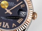 DateJust 31 278271 ARF 1:1 Best Edition 904L Steel Purple Roman Diamonds Dial on SS/RG Jubilee Bracelet ETA 2688 - Görsel 11