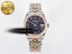 DateJust 31 278271 ARF 1:1 Best Edition 904L Steel Purple Roman Diamonds Dial on SS/RG Jubilee Bracelet ETA 2688 - Görsel 3
