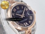 DateJust 31 278271 ARF 1:1 Best Edition 904L Steel Purple Roman Diamonds Dial on SS/RG Jubilee Bracelet ETA 2688 - Görsel 5