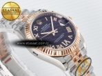 DateJust 31 278271 ARF 1:1 Best Edition 904L Steel Purple Roman Diamonds Dial on SS/RG Jubilee Bracelet ETA 2688 - Görsel 7