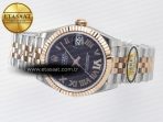 DateJust 31 278271 ARF 1:1 Best Edition 904L Steel Purple Roman Diamonds Dial on SS/RG Jubilee Bracelet ETA 2688 - Görsel 9