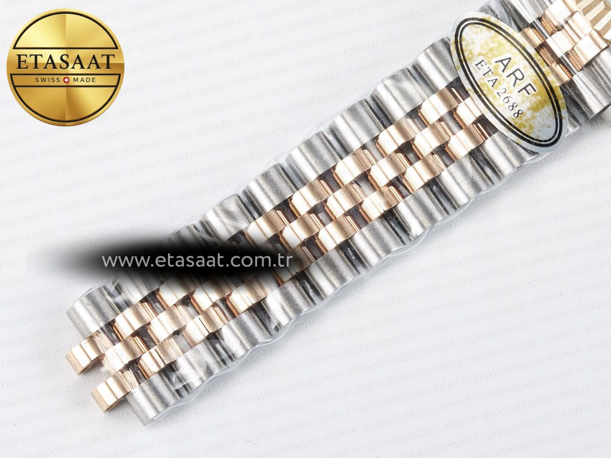 DateJust 31 278271 ARF 1:1 Best Edition 904L Steel RG Dial Stick Marker on SS/RG Jubilee Bracelet ETA 2688 - Görsel 24