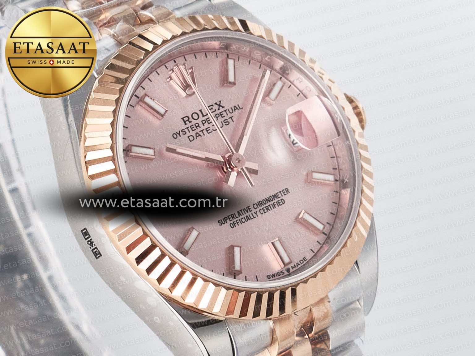 DateJust 31 278271 ARF 1:1 Best Edition 904L Steel RG Dial Stick Marker on SS/RG Jubilee Bracelet ETA 2688 - Görsel 5