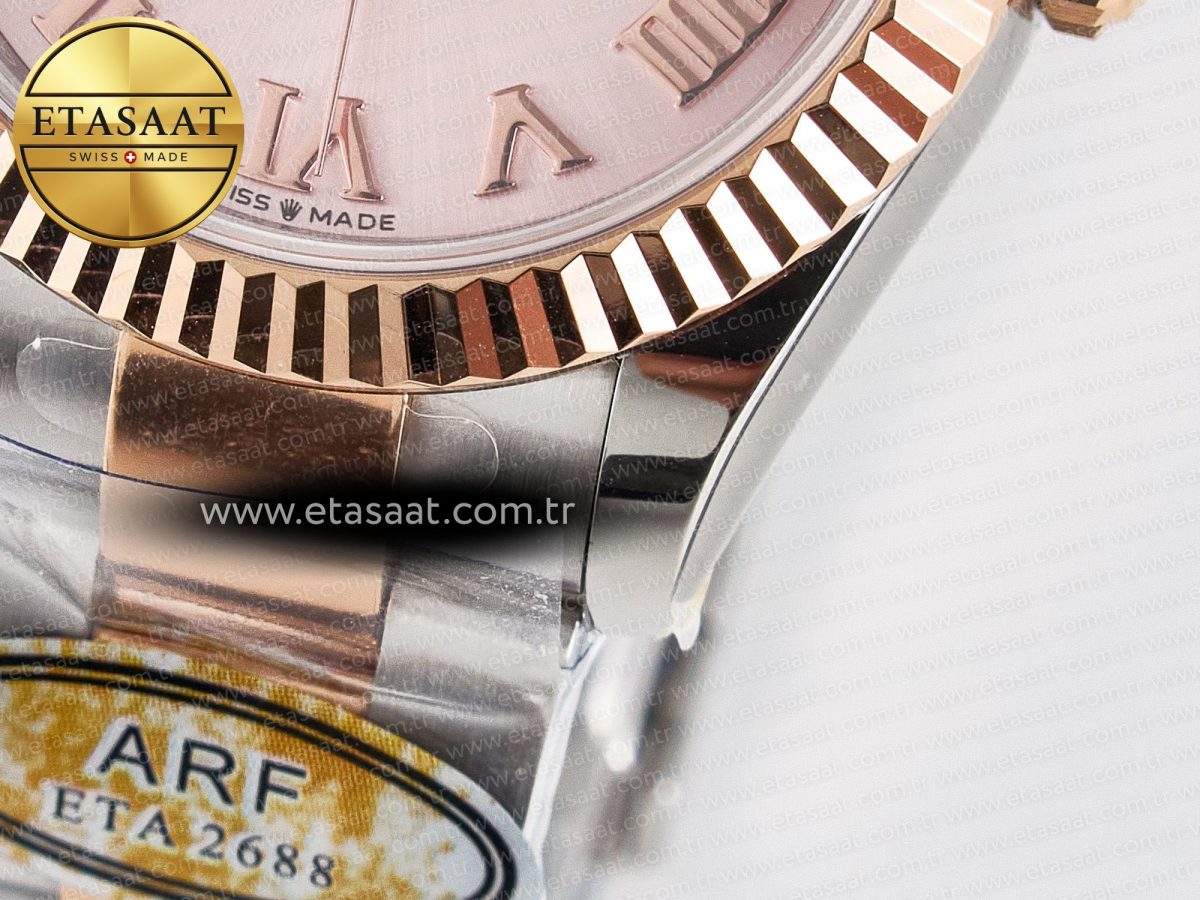 DateJust 31 278271 ARF 1:1 Best Edition 904L Steel RG Dial Stick Marker on SS/RG Oyster Bracelet ETA 2688 - Görsel 13