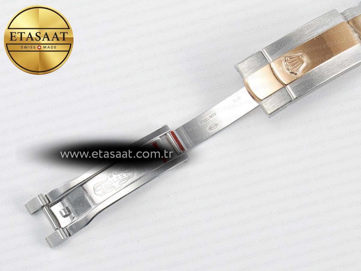 DateJust 31 278271 ARF 1:1 Best Edition 904L Steel RG Dial Stick Marker on SS/RG Oyster Bracelet ETA 2688 - Görsel 29