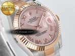 DateJust 31 278271 ARF 1:1 Best Edition 904L Steel RG Dial Stick Marker on SS/RG Oyster Bracelet ETA 2688 - Görsel 5