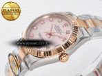 DateJust 31 278271 ARF 1:1 Best Edition 904L Steel RG Diamonds Dial on SS/RG Oyster Bracelet ETA 2688 - Görsel 6
