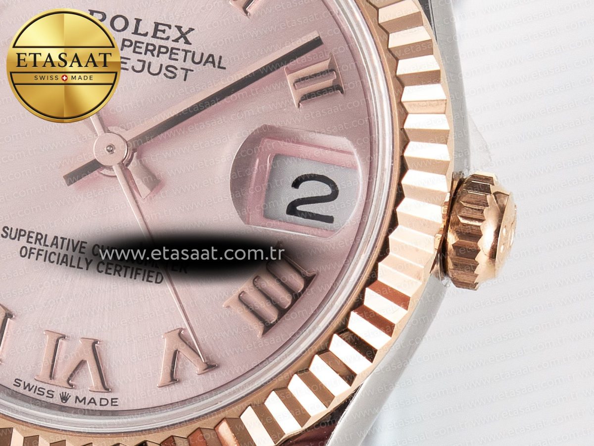 DateJust 31 278271 ARF 1:1 Best Edition 904L Steel RG Roman Dial on SS/RG Jubilee Bracelet ETA 2688 - Görsel 11