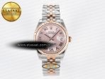 DateJust 31 278271 ARF 1:1 Best Edition 904L Steel RG Roman Dial on SS/RG Jubilee Bracelet ETA 2688 - Görsel 3