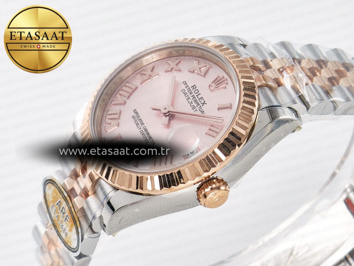 DateJust 31 278271 ARF 1:1 Best Edition 904L Steel RG Roman Dial on SS/RG Jubilee Bracelet ETA 2688 - Görsel 6