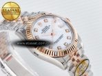 DateJust 31 278271 ARF 1:1 Best Edition 904L Steel White MOP Diamonds Dial on SS/RG Jubilee Bracelet ETA 2688 - Görsel 7
