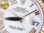 DateJust 31 278271 ARF 1:1 Best Edition 904L Steel White Roman Dial on SS/RG Jubilee Bracelet ETA 2688 - Görsel 10
