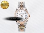 DateJust 31 278271 ARF 1:1 Best Edition 904L Steel White Roman Dial on SS/RG Jubilee Bracelet ETA 2688 - Görsel 3