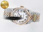 DateJust 31 278271 ARF 1:1 Best Edition 904L Steel White Roman Dial on SS/RG Jubilee Bracelet ETA 2688 - Görsel 9