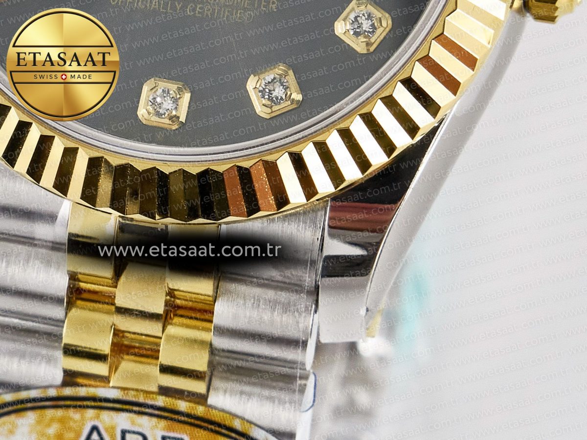 DateJust 31 278273 ARF 1:1 Best Edition 904L Steel Gray Diamonds Dial on SS/YG Jubilee Bracelet ETA 2688 - Görsel 13
