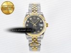 DateJust 31 278273 ARF 1:1 Best Edition 904L Steel Gray Diamonds Dial on SS/YG Jubilee Bracelet ETA 2688 - Görsel 3