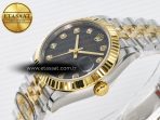 DateJust 31 278273 ARF 1:1 Best Edition 904L Steel Gray Diamonds Dial on SS/YG Jubilee Bracelet ETA 2688 - Görsel 6