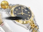 DateJust 31 278273 ARF 1:1 Best Edition 904L Steel Gray Diamonds Dial on SS/YG Jubilee Bracelet ETA 2688 - Görsel 7