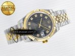 DateJust 31 278273 ARF 1:1 Best Edition 904L Steel Gray Diamonds Dial on SS/YG Jubilee Bracelet ETA 2688 - Görsel 8