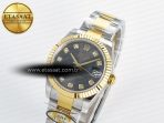 DateJust 31 278273 ARF 1:1 Best Edition 904L Steel Gray Diamonds Dial on SS/YG Oyster Bracelet ETA 2688