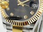 DateJust 31 278273 ARF 1:1 Best Edition 904L Steel Gray Diamonds Dial on SS/YG Oyster Bracelet ETA 2688 - Görsel 12