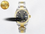 DateJust 31 278273 ARF 1:1 Best Edition 904L Steel Gray Diamonds Dial on SS/YG Oyster Bracelet ETA 2688 - Görsel 3
