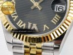 DateJust 31 278273 ARF 1:1 Best Edition 904L Steel Gray Roman Diamonds Dial on SS/YG Jubilee Bracelet ETA 2688 - Görsel 12