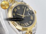 DateJust 31 278273 ARF 1:1 Best Edition 904L Steel Gray Roman Diamonds Dial on SS/YG Jubilee Bracelet ETA 2688 - Görsel 5