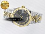 DateJust 31 278273 ARF 1:1 Best Edition 904L Steel Gray Roman Diamonds Dial on SS/YG Jubilee Bracelet ETA 2688 - Görsel 9