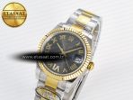 DateJust 31 278273 ARF 1:1 Best Edition 904L Steel Gray Roman Diamonds Dial on SS/YG Oyster Bracelet ETA 2688