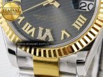 DateJust 31 278273 ARF 1:1 Best Edition 904L Steel Gray Roman Diamonds Dial on SS/YG Oyster Bracelet ETA 2688 - Görsel 12