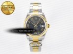 DateJust 31 278273 ARF 1:1 Best Edition 904L Steel Gray Roman Diamonds Dial on SS/YG Oyster Bracelet ETA 2688 - Görsel 3