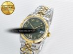 DateJust 31 278273 ARF 1:1 Best Edition 904L Steel Green Roman Diamonds Dial on SS/YG Jubilee Bracelet ETA 2688