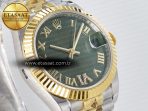 DateJust 31 278273 ARF 1:1 Best Edition 904L Steel Green Roman Diamonds Dial on SS/YG Jubilee Bracelet ETA 2688 - Görsel 5
