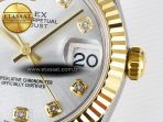 DateJust 31 278273 ARF 1:1 Best Edition 904L Steel Silver Diamonds Dial on SS/YG Jubilee Bracelet ETA 2688 - Görsel 11
