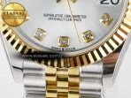 DateJust 31 278273 ARF 1:1 Best Edition 904L Steel Silver Diamonds Dial on SS/YG Jubilee Bracelet ETA 2688 - Görsel 12