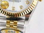 DateJust 31 278273 ARF 1:1 Best Edition 904L Steel Silver Diamonds Dial on SS/YG Jubilee Bracelet ETA 2688 - Görsel 13