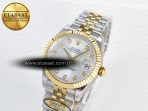 DateJust 31 278273 ARF 1:1 Best Edition 904L Steel Silver Diamonds Dial on SS/YG Jubilee Bracelet ETA 2688 - Görsel 2