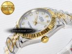 DateJust 31 278273 ARF 1:1 Best Edition 904L Steel Silver Diamonds Dial on SS/YG Jubilee Bracelet ETA 2688 - Görsel 6
