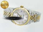 DateJust 31 278273 ARF 1:1 Best Edition 904L Steel Silver Diamonds Dial on SS/YG Jubilee Bracelet ETA 2688 - Görsel 9