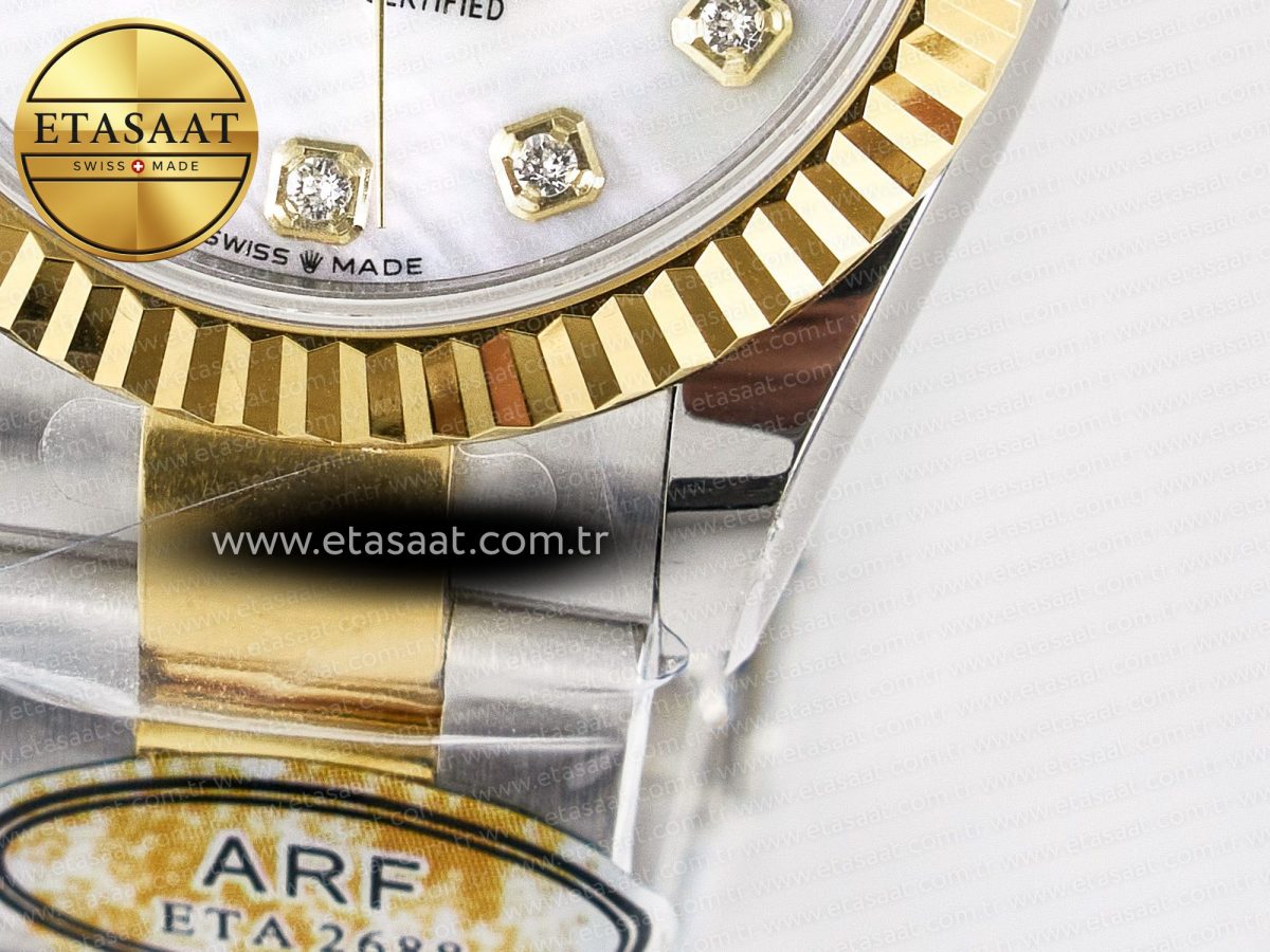 DateJust 31 278273 ARF 1:1 Best Edition 904L Steel White MOP Dial on SS/YG Oyster Bracelet ETA 2688 - Görsel 13