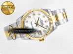DateJust 31 278273 ARF 1:1 Best Edition 904L Steel White MOP Dial on SS/YG Oyster Bracelet ETA 2688 - Görsel 8