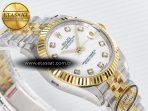 DateJust 31 278273 ARF 1:1 Best Edition 904L Steel White MOP Diamonds Dial on SS/YG Jubilee Bracelet ETA 2688 - Görsel 7