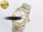 DateJust 31 278273 ARF 1:1 Best Edition 904L Steel White Roman Dial on SS/YG Jubilee Bracelet ETA 2688