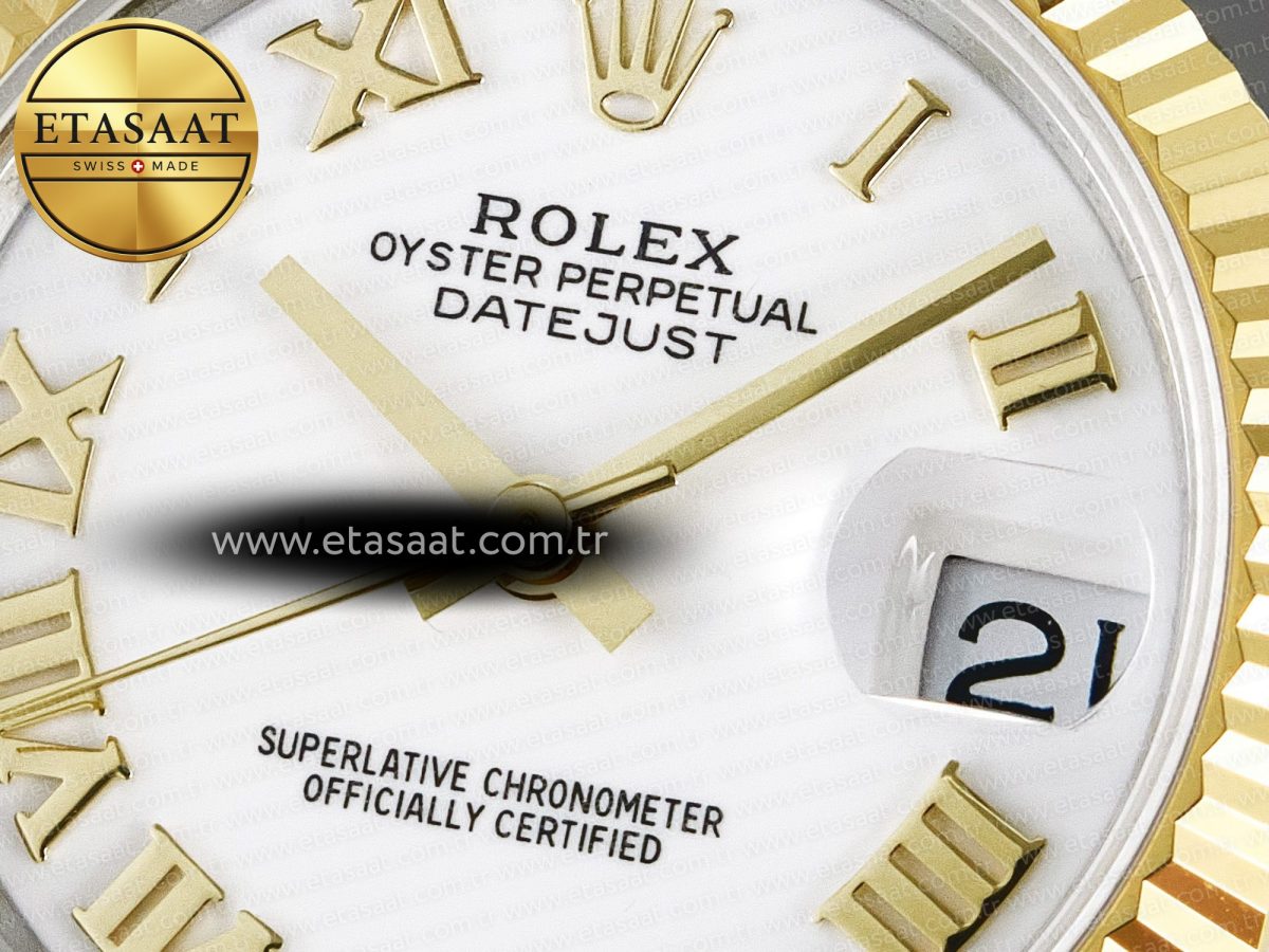 DateJust 31 278273 ARF 1:1 Best Edition 904L Steel White Roman Dial on SS/YG Jubilee Bracelet ETA 2688 - Görsel 10
