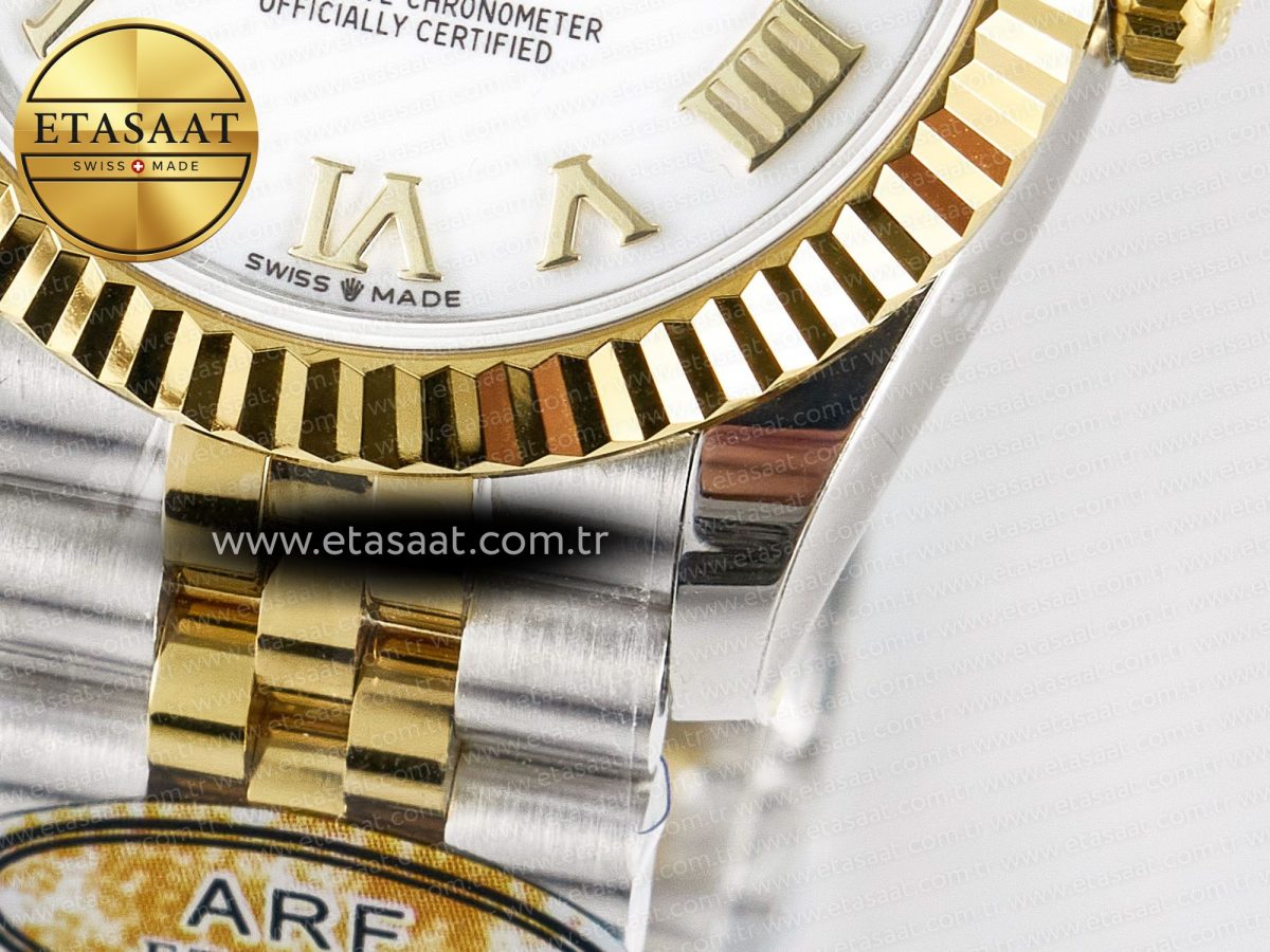 DateJust 31 278273 ARF 1:1 Best Edition 904L Steel White Roman Dial on SS/YG Jubilee Bracelet ETA 2688 - Görsel 13