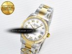 DateJust 31 278273 ARF 1:1 Best Edition 904L Steel White Roman Dial on SS/YG Oyster Bracelet ETA 2688